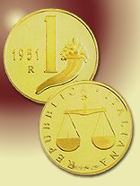 Collezione dedicata alla lira in oro e argento